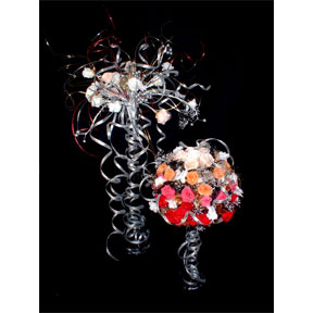 草月いけばな展作品